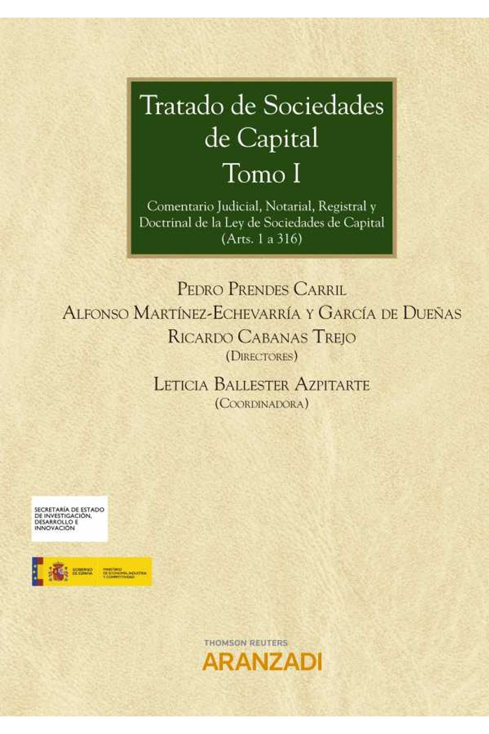 bw-tratado-de-sociedades-de-capital-tomo-i-aranzadi-civitas-9788491525332